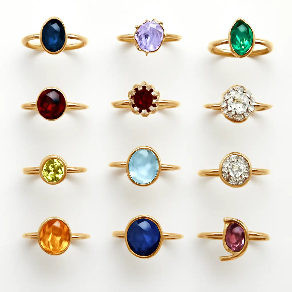 Выбор дизайна кольца Подбор дизайна золотого кольца с разными вставками