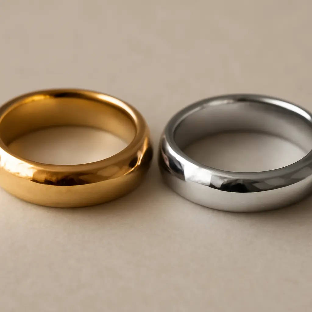 Сравнение золотого кольца и родиевого покрытия для украшений